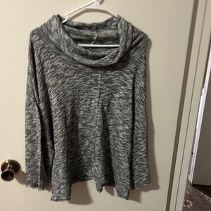 Billabong Gray Cowl Neck Sweater with Relaxed Fit